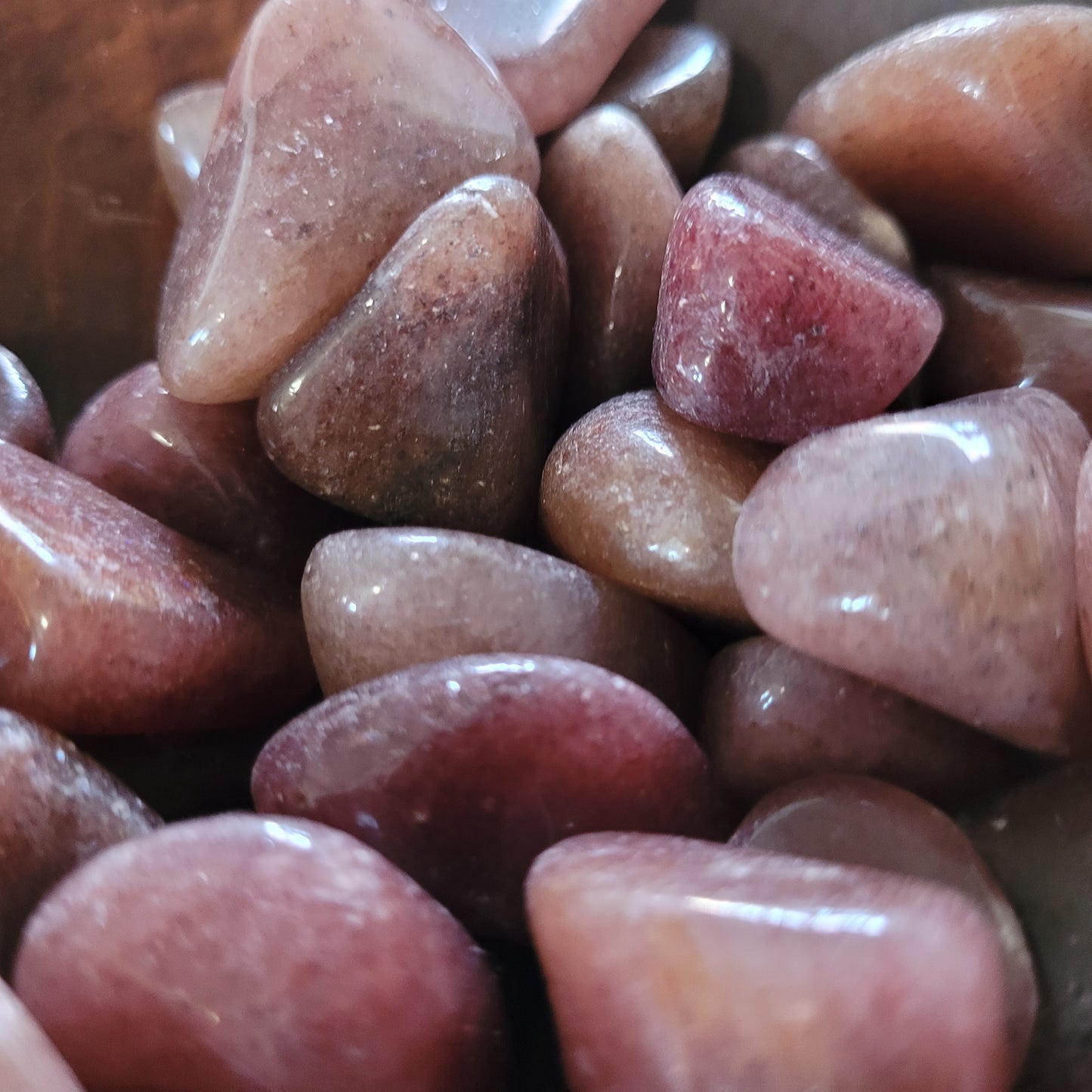 Strawberry Quartz Tumbles