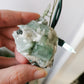 Green Apophyllite with stilbite