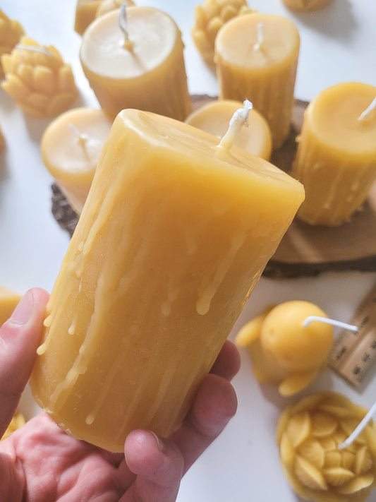 Beeswax Pillar Candles