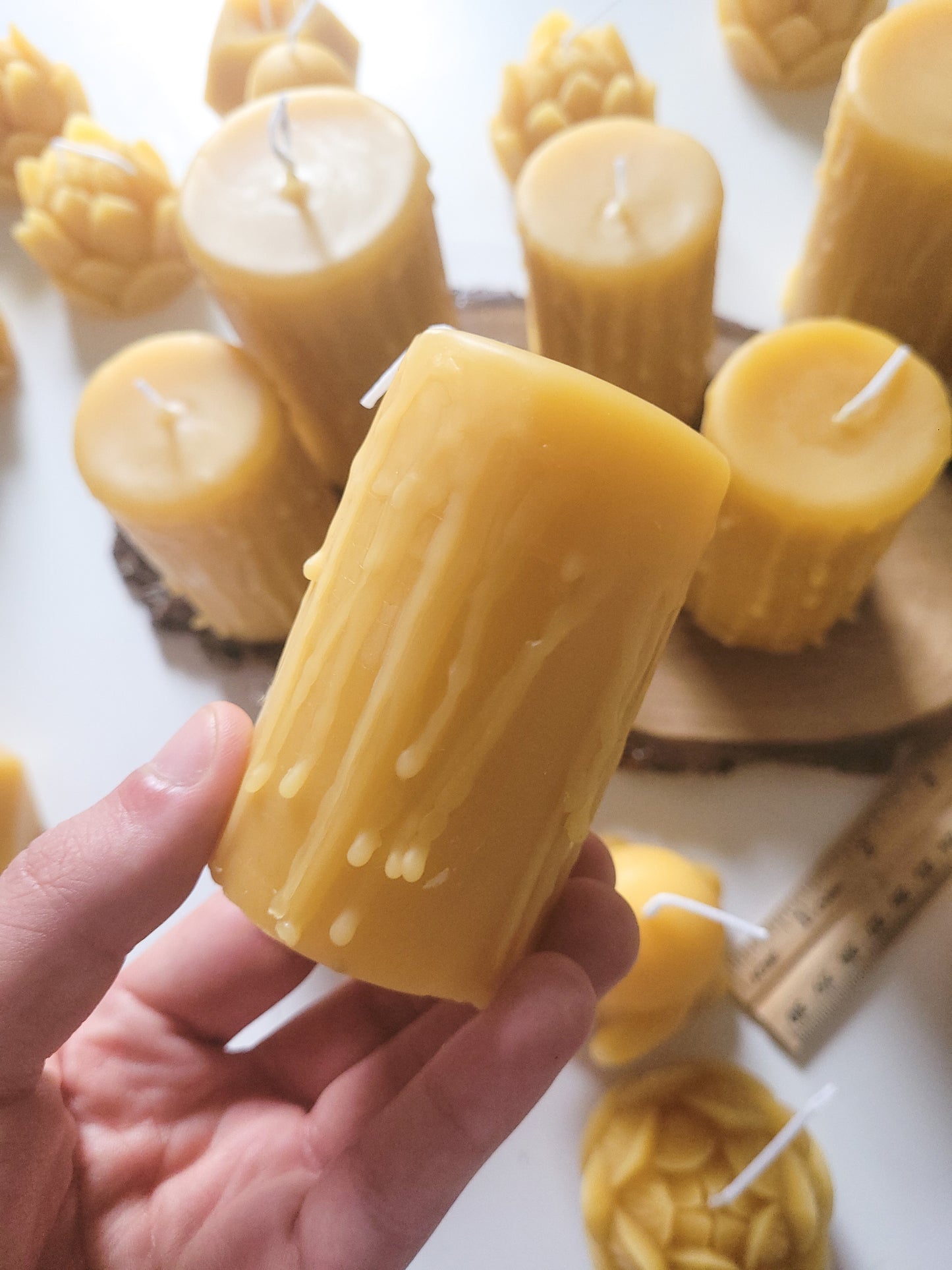 Beeswax Pillar Candles