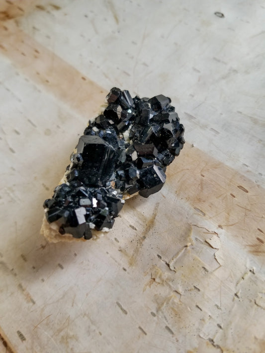 Black Tourmaline clustered on matrix #2