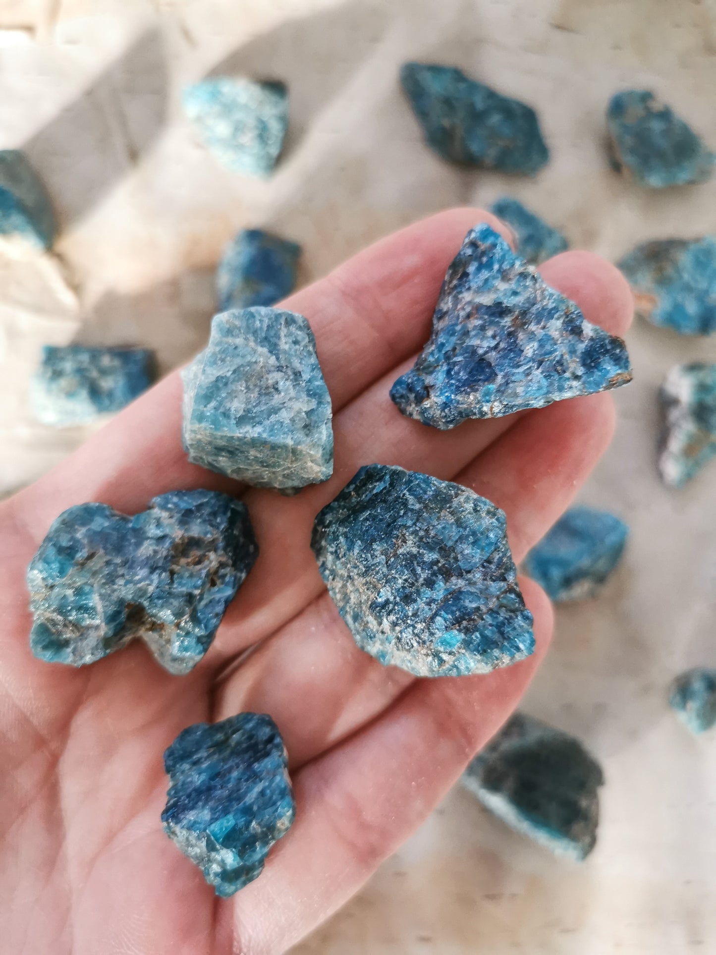 Blue Apatite chunks