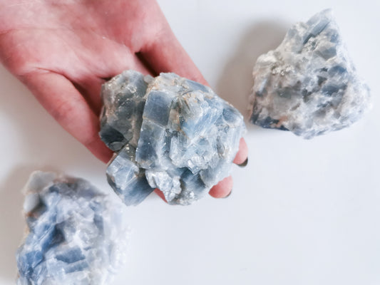 Blue Calcite Chunks